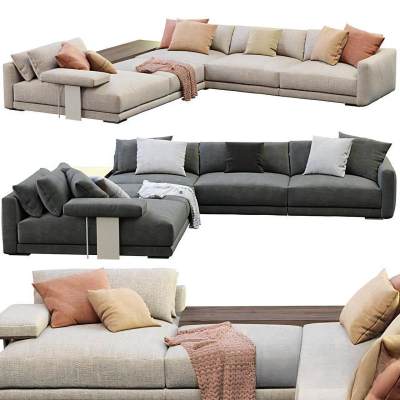 现代布艺多人沙发-140